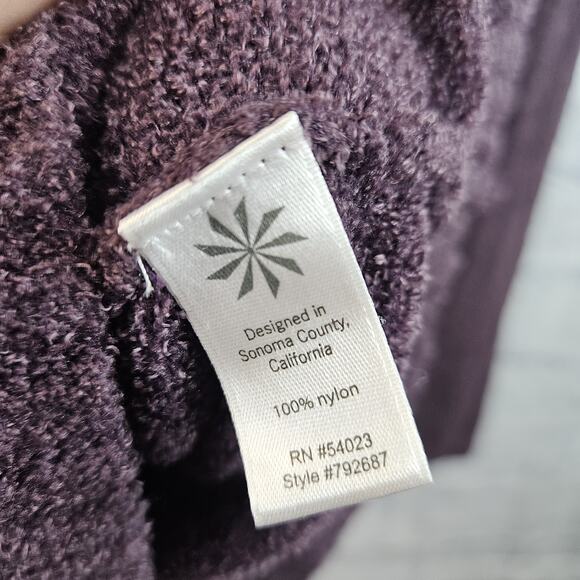 Athleta Purple Transit turtleneck pullover Nylon Sweater Sz Small - Picture 6 of 6